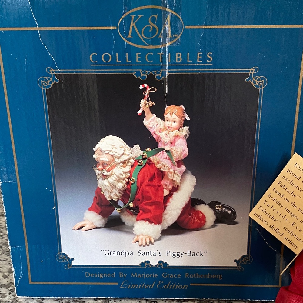 KS Adler Limited Edition Santa and Child Figurine VINTAGE - Picture 14 of 17